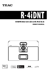 Teac R-4iDNT Owner'S Manual предпросмотр