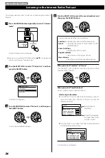 Предварительный просмотр 24 страницы Teac R-4iDNT Owner'S Manual