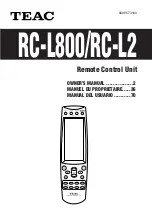 Teac RC-L2 Owner'S Manual preview