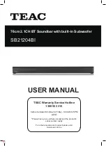 Teac SB21204BI User Manual preview