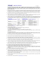 Preview for 3 page of Teac SB303 User Manual