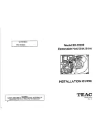 Teac SD-3250N Installation Manual preview