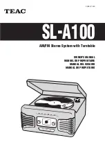 Teac SL-A100 Owner'S Manual preview