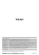 Предварительный просмотр 32 страницы Teac SL-D88 Owner'S Manual