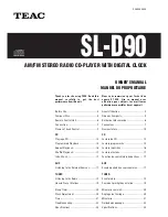 Preview for 1 page of Teac SL-D90 Owner'S Manual