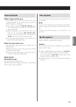 Предварительный просмотр 23 страницы Teac SL-D900BT Owner'S Manual