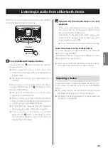 Предварительный просмотр 25 страницы Teac SL-D900BT Owner'S Manual