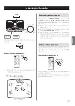 Предварительный просмотр 27 страницы Teac SL-D900BT Owner'S Manual