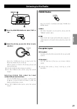 Предварительный просмотр 21 страницы Teac SL-D920 Owner'S Manual