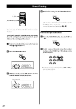 Предварительный просмотр 22 страницы Teac SL-D920 Owner'S Manual