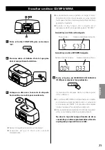 Предварительный просмотр 71 страницы Teac SL-D920 Owner'S Manual