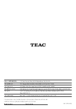 Предварительный просмотр 88 страницы Teac SL-D920 Owner'S Manual