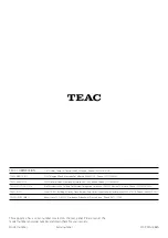 Preview for 32 page of Teac SR-2DAB Owner'S Manual