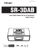 Teac SR-3DAB Owner'S Manual preview