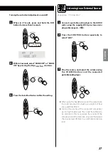 Предварительный просмотр 27 страницы Teac SR-80i Owner'S Manual