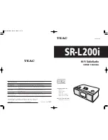 Preview for 1 page of Teac SR-L200i Owner'S Manual