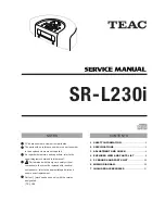 Предварительный просмотр 1 страницы Teac SR-L230I Service Manual