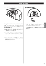 Preview for 25 page of Teac SR-L250I-W Owner'S Manual