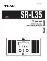 Teac SR-L35CD Owner'S Manual preview
