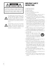 Preview for 2 page of Teac SR-L38MP3 Owner'S Manual