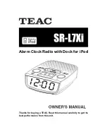 Предварительный просмотр 1 страницы Teac SR-L7XI Owner'S Manual