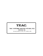 Preview for 8 page of Teac SR5Li User Manual