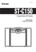 Teac ST-C150 Owner'S Manual preview