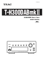 Teac T-H300DABmkII Owner'S Manual предпросмотр