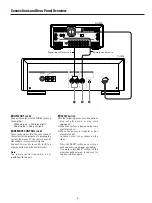 Предварительный просмотр 4 страницы Teac T-H500 Owner'S Manual