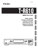 Teac T-R610 Owner'S Manual preview