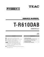 Teac T-R610DAB Service Manual preview