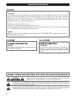 Preview for 2 page of Teac T-R670 Owner'S Manual