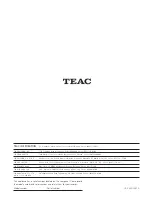 Предварительный просмотр 16 страницы Teac T-R680RS Owner'S Manual