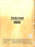 Preview for 139 page of Teac TASCAM 388 STUDIO 8 Operation & Maintenance Manual