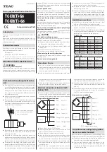 Teac TC-XR(T)-G6 Instructions For Use preview