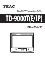 Предварительный просмотр 1 страницы Teac TD-9000T Instructions For Use Manual