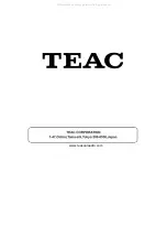 Предварительный просмотр 59 страницы Teac TE-268 Manual