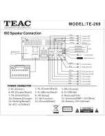 Preview for 8 page of Teac TE-269 Installation Manual