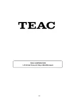 Preview for 32 page of Teac TE-AV300 Installation & Connection Manual