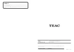 Предварительный просмотр 21 страницы Teac TN-3B-SE/B Owner'S Manual