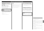 Preview for 53 page of Teac TN-400BT Owner'S Manual