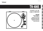 Teac TN-400S Owner'S Manual preview