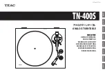 Teac TN-400S Owner'S Manual предпросмотр