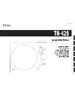 Teac TN 420 Owner'S Manual preview