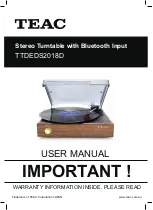 Teac TTDEDS2018D User Manual preview