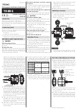 Предварительный просмотр 1 страницы Teac TU-BR-G Instructions For Use