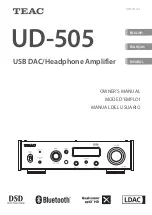 Teac UD-505-X Owner'S Manual preview