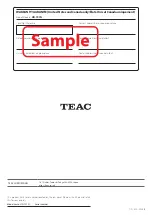 Preview for 96 page of Teac UD-701N Owner'S Manual