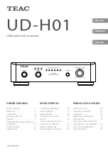 Teac UD-H01 Owner'S Manual preview