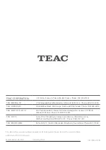 Предварительный просмотр 40 страницы Teac UD-H01 Owner'S Manual